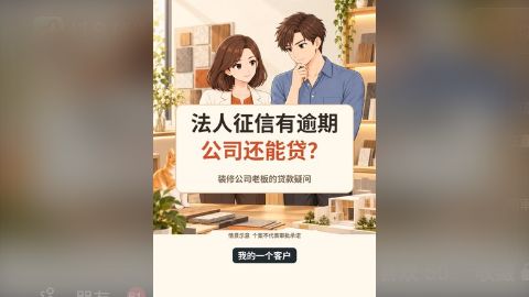 法人征信有逾期，公司还能申请经营贷吗？ 视频封面